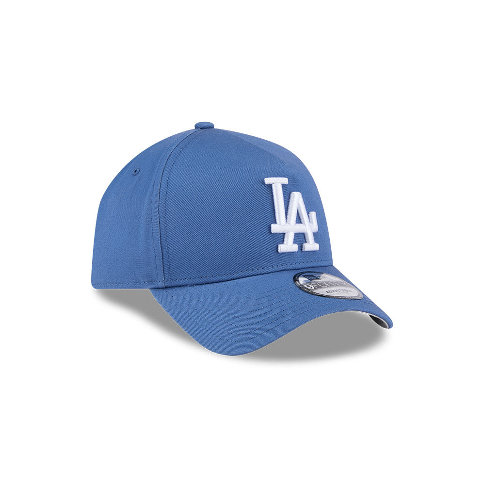 LA Dodgers Hat - Indigo Blue 9Forty A-Frame MLB Snapback Cap - New Era
